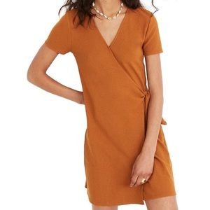 Madewell Texture & Thread short sleeve wrap dress